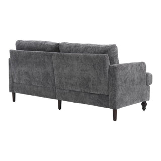 Mid Century Modern Fabric Loveseat Sofa, 2 Seat Upholstered Couch