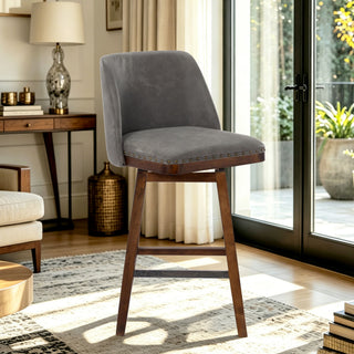 360° Swivel Bar Stool, Counter Height Kitchen Island Chair