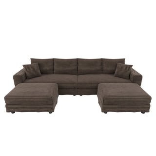 Modern Comfy Upholstered Sofa Cloud Couch & Deep Seat Couches