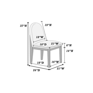 7 Piece Dining Set, Table And 6 Side Chairs, Table With Trestle Base - Black / Charcoal / White