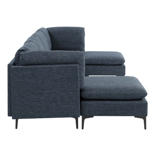 Upholstered Modular Sectional & Tall Legs
