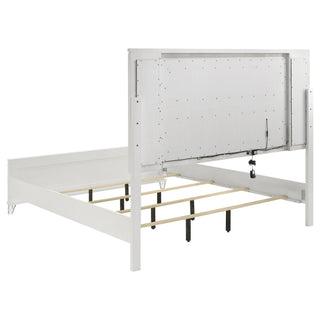 Panel Bed With LED Headboard