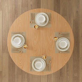 Round Dining Table With Strip Base