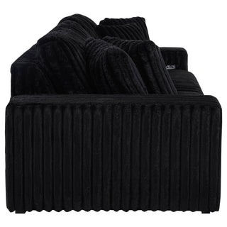 Clifford - Upholstered Dual Power Chaise Sofa - Black