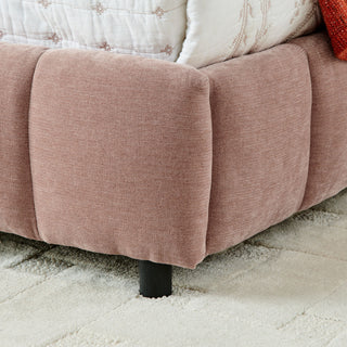 Modern Platform Bed Frame With Thick Fabric