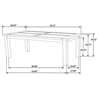 Guster - Rectangular Dining Table - Brown