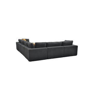 Custom Configuration Modular Sectional With Toss Pillows