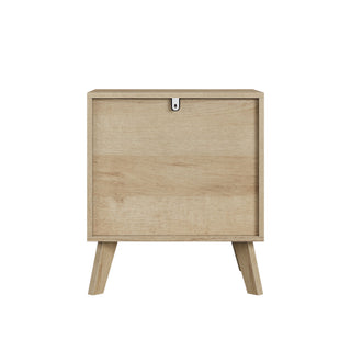 Medieval Double Drawer Bedside Table