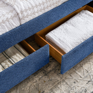 Upholstered Daybed & 2 Drawers