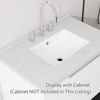 Basin Sink, 0.6" Ultra Thin Profile, Triple Faucet Holes, Sink Only