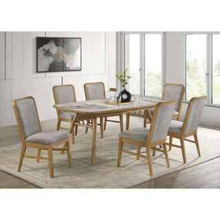 Teleli - Dining Side Chair (Set of 2) - Natural / Gray