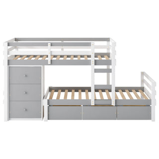 Loft Bunk Bed With Drawers And Ladder