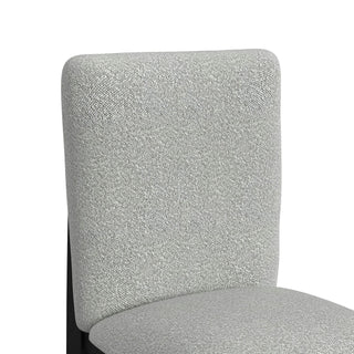 Portland - Square Back Fabric Barstool (Set of 2) - Gray / Black