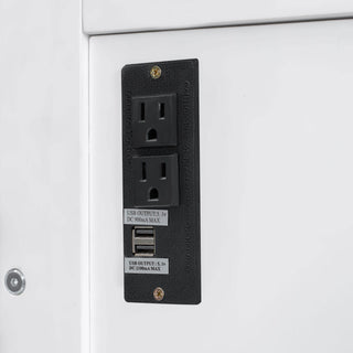 Murphy Bed With Desk, LED Lights And USB Charging Station