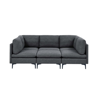Upholstered Modular Sectional & Tall Legs