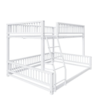 Bunk Bed With Ladder And Safety Guardrails