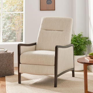 Drury - Contemporary Fabric Upholstered Pushback Recliner