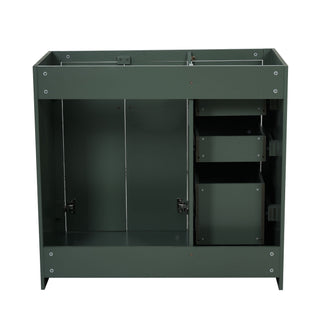 Retro Style Bathroom Vanity, 3 Drawers & Soft Closing Doors