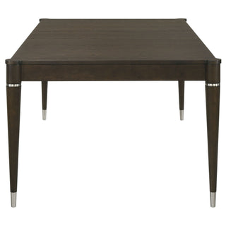 Blakely - Leaf Dining Table With Tapered Legs Accents - Ash Brown