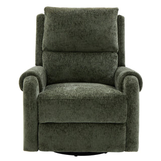 Manual Recliner Massage Chair With Swivel Rocker, 8 Massage Modes, Side Storage Pocket