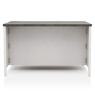 Counter Height Dining Table With Storage Cabinet Base - Dark Gray / Off White / Off White / Gray
