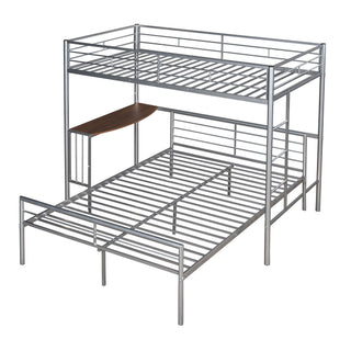 Bunk Bed With Desk, Ladder And Quality Slats For Bedroom