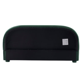 Upholstered Simple Modern Bedroom Bed With Curved Headboard