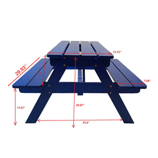 Durable Solid Wood Children's Dining Table And Chairs Set, Multi-Functional