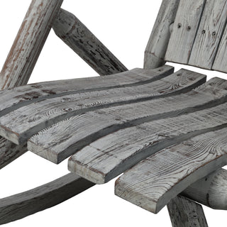 Durable Wooden Porch Rocker, Fir Log Rocking Chair