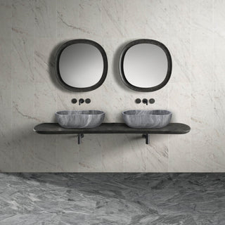 Bathroom Vessel Sink With Wavy Design