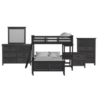 Hampton Kids - Loft With Ladder And Desk With Speaker Bedroom Set