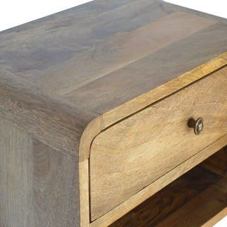 Curve Upper Slot Floating Nightstand
