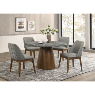 Hutchins - Dining Side Chair (Set of 2) - Gray / Brown