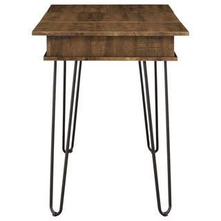 Writing Desk With 4 Hidden Storages - Brown