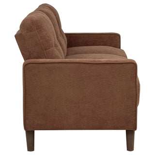 Heather - Track Arm Tufted Sofa - Rust