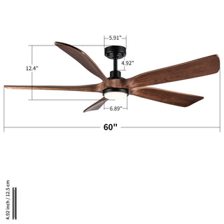 Ceiling Fan With Light And Remote Control