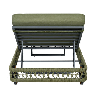 Outdoor Chaise Lounge & Wheels, 5 Position Adjustable Backrest
