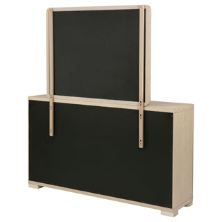 Mirador - 6 Drawer Dresser And Mirror Set - Light Oak