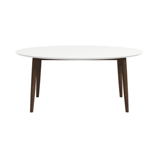 Ada - Oval Dining Table And 4 Side Chairs - White