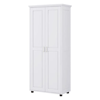 Storage Cabinet With Adjustable Shelves, 2 Doors, Rectangle Design For Bathroom