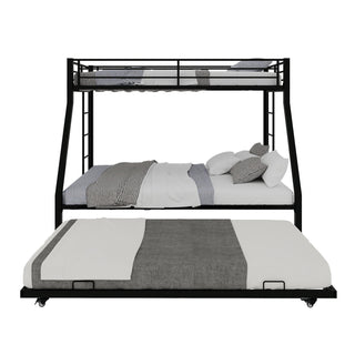 Bunk Bed For Kids, Convertible Frame With Ladders & Guardrail