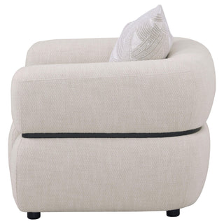Ramsay - Round Arm Accent Chair - Beige