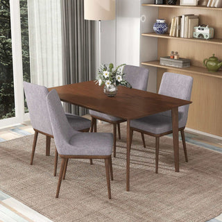 Carlos - Dining Table And 4 Side Chairs - Oak