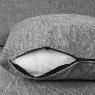 Modern 2 Seater Loveseat Sofa With Pull-Out Bed, Fabric, Built-In USB Ports & Cup Holders