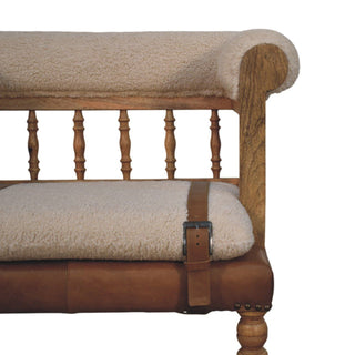 Strapped Hallway Bench