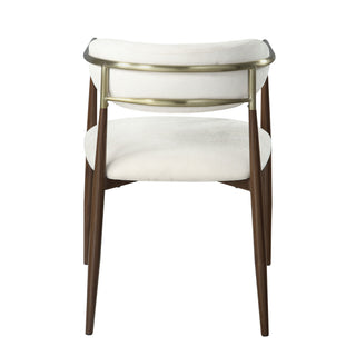 Clayten - Arm Chair (Set of 2) - Brown Oak / Off White