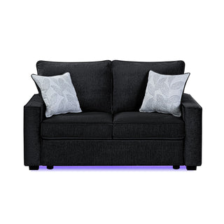 Rita - Loveseat, LED Base Lighting, Cushions And 2 Accent Pillows