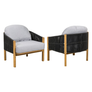 Grotta - Outdoor Wood Club Chair (Set of 2)