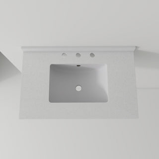 Basin Sink, 0.6" Ultra Thin Profile, Triple Faucet Holes