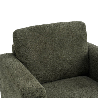 Upholstered Accent Armchair With Square Arm
